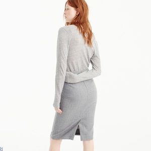 J. Crew No. 2 Pencil Skirt in Gray